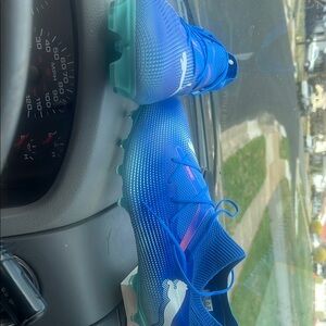 Puma Blue Soccer Cleats